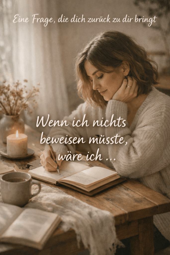 Frage: Wenn ich nichts beweisen müsste, wäre ich...