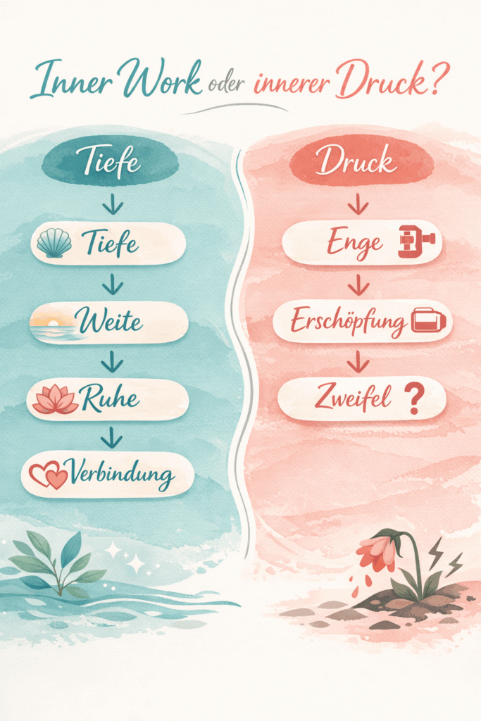 Vergleich Tiefe versus Druck