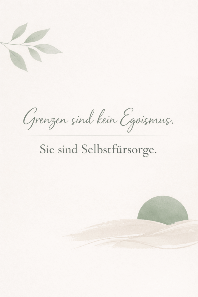 Zitat: Grenzen sind kein Egoismus