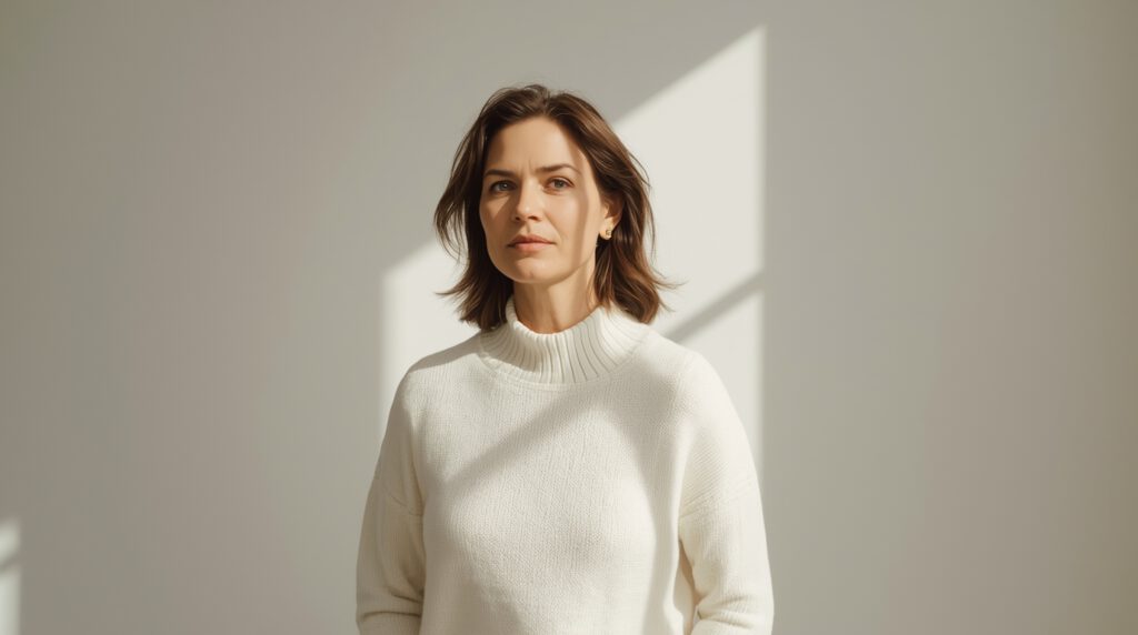 Frau editorial innere Klarheit